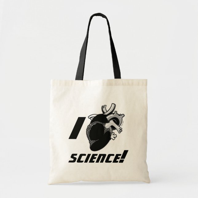 Tote Bag La Science I (de coeur anatomique) (Devant)