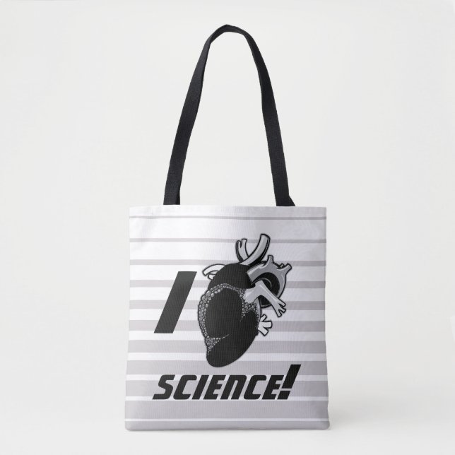 Tote Bag La Science I (de coeur anatomique) (Devant)