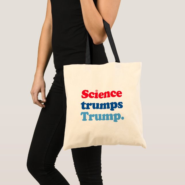 Tote Bag La science l'emporte sur Trump (Devant (produit))