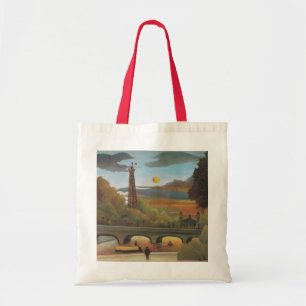 Tote Bag La Seine et la Tour Eiffel au coucher du soleil pa