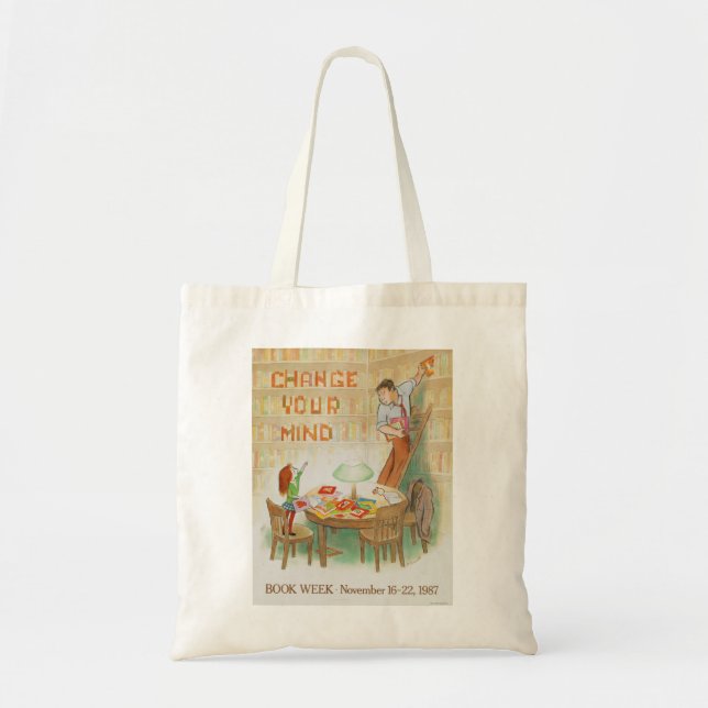 Tote Bag La semaine du livre Fourre-tout de 1987 enfants (Devant)