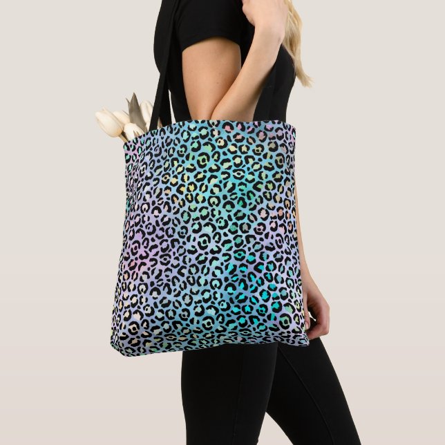 Tote Bag La série Iridescent Leopard Design 8 (De près)