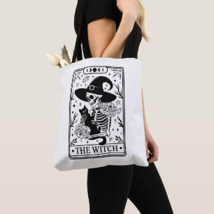 Tote Bag La sorcière Tarot Halloween Trick Treat