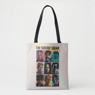 Tote Bag La Suicide Squad   Rétro Grid With Harley Quinn