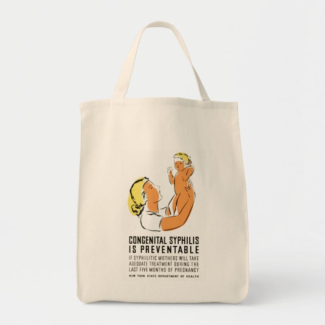 Tote Bag La syphilis congénitale est évitable (Devant)