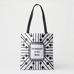 Tote Bag La technologie est ma muse