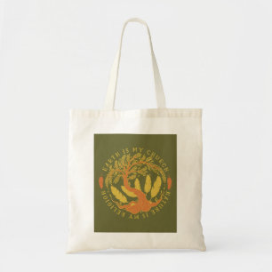 Tote Bag La Terre est Mon Église, La Nature est Ma Religion