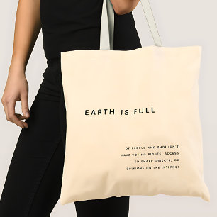 Tote Bag La Terre Est Une Citation Sarcastique Complète