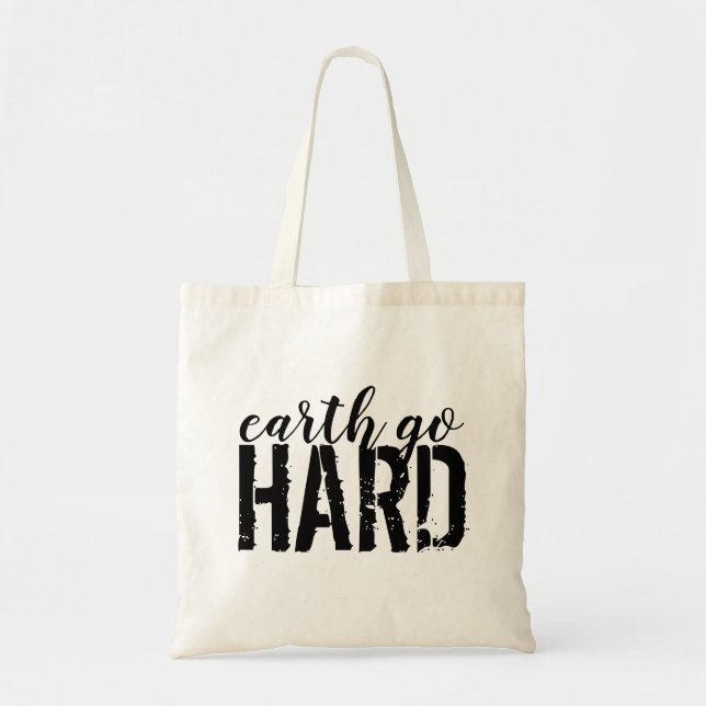 Tote Bag la terre va HARD (Devant)