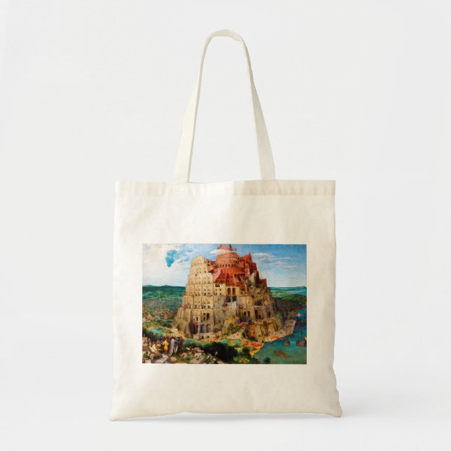 Tote Bag La tour de Babel Pieter Bruegel l'art de l'Ancien (Devant)