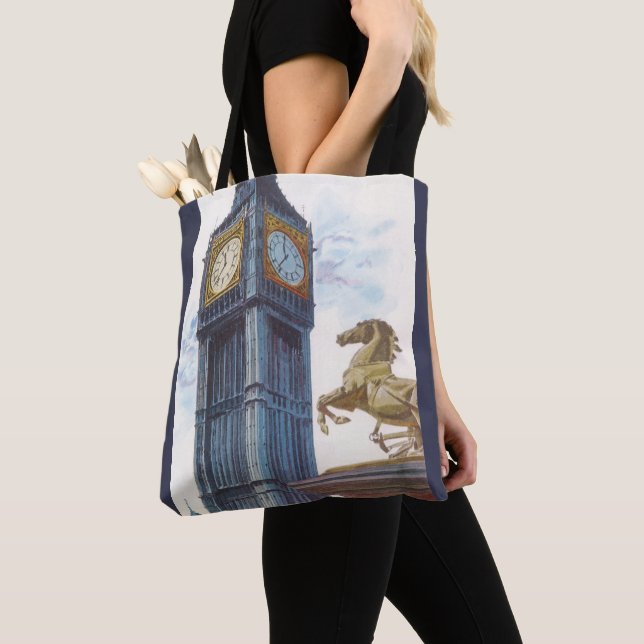 Tote Bag La tour horloge de Big Ben au palais de Westminste (De près)