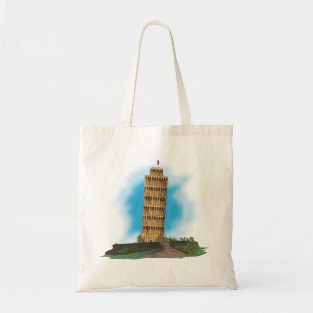 Tote Bag La tour penchée de Pise (Devant)