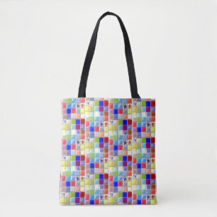 Tote Bag La tuile de mosaïque Fourre-tout   2 a dégrossi