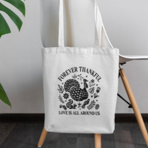 Tote Bag La Turquie de Thankgiving coupée