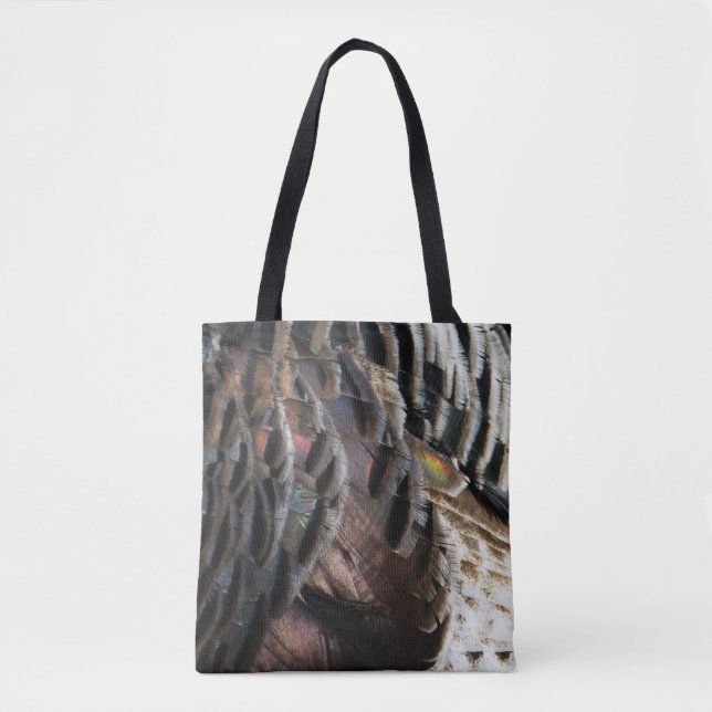 Tote Bag La Turquie sauvage Plumes I Abstrait Nature Design (Devant)
