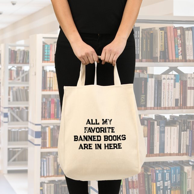 Tote Bag La typographie des livres interdits (Créateur téléchargé)