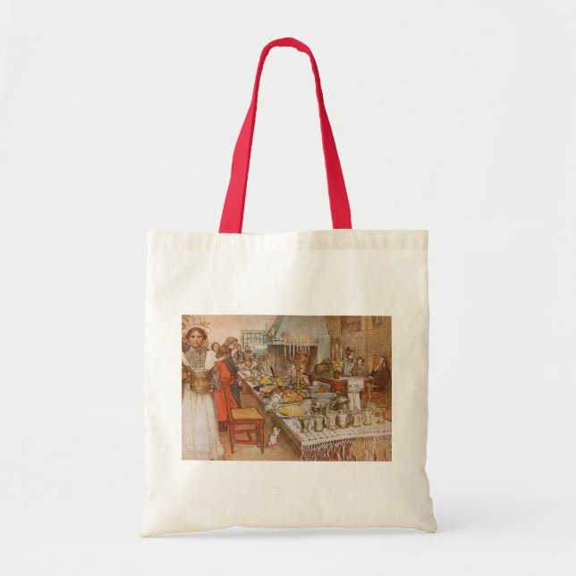 Tote Bag La veille de Noël par Carl Larsson, Fêtes de fin d (Devant)