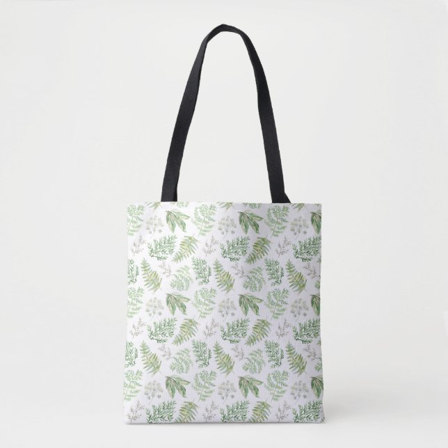 Tote Bag La verdure de forêt modèlent (Devant)