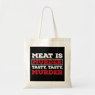 Tote Bag La viande est meurtre un bon goût meurtre barbecue