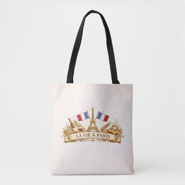 Tote Bag La vie à Paris (Devant)