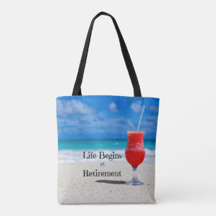 Tote Bag La vie commence à la retraite