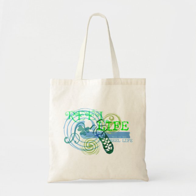 Tote Bag La vie de bobine dans le bleu (Devant)