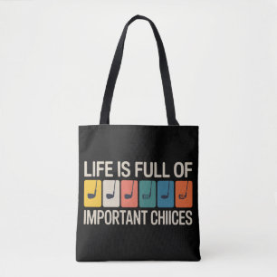 Tote Bag La vie de golfeur est pleine de choix importants G