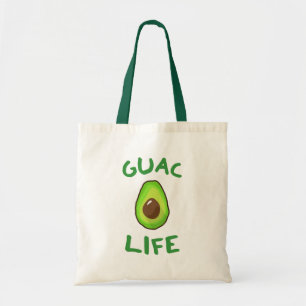 Tote Bag La VIE de GUAC (guacamole) - vert