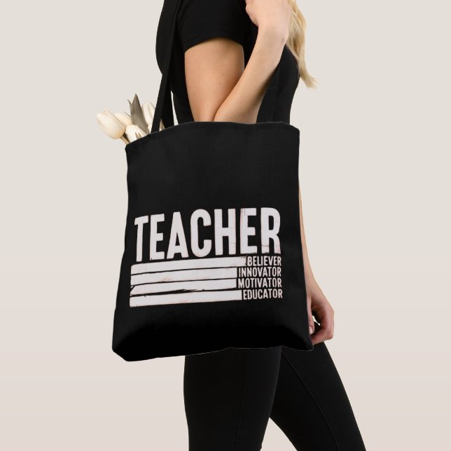 Tote Bag La vie d'enseignant rentrée scolaire  (De près)