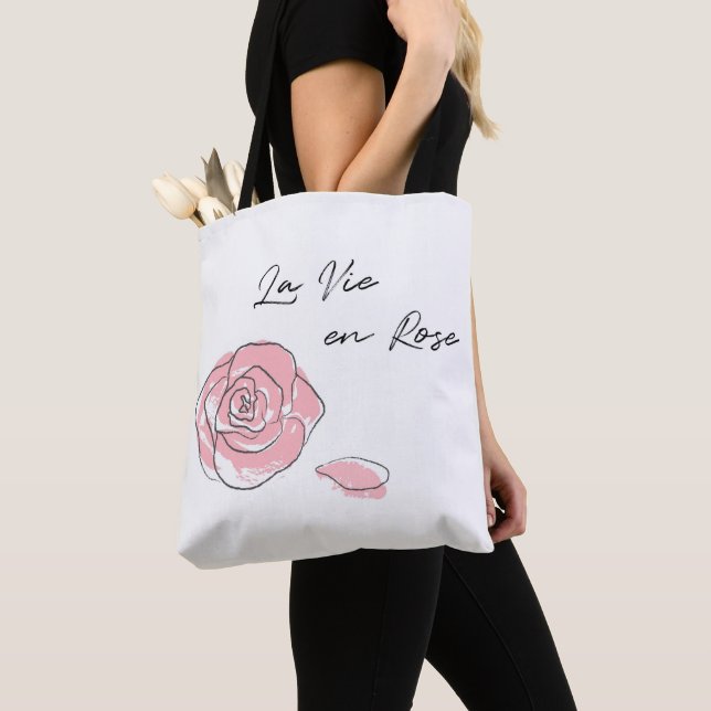 Tote Bag La Vie en Rose (De près)