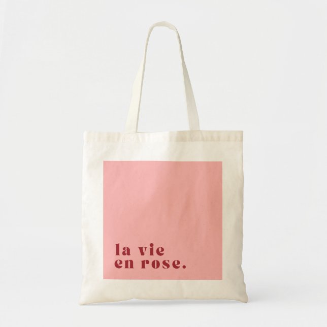 Tote Bag La vie en rose (Devant)