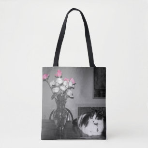 Tote Bag "La Vie en Rose" Chat