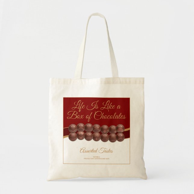 Tote Bag La vie est comme une boîte de chocolats (Devant)