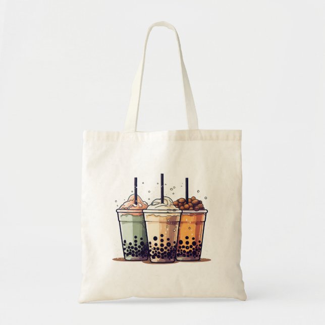 Tote Bag La vie est courte, buvez le boba (Devant)