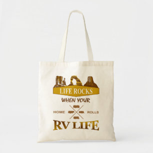 Tote Bag La vie est épouvantable quand votre maison roule