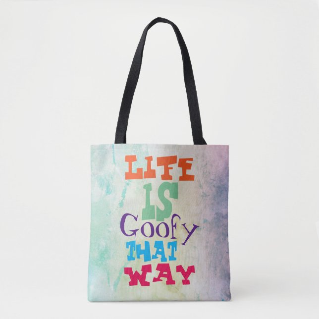 Tote Bag La vie est géniale de cette façon (Devant)