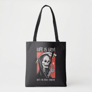 Tote Bag La Vie Est Grave Drôle Grave Faucheuse Drôle Jeu S