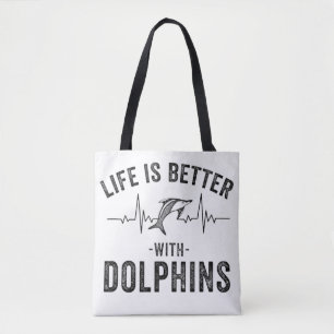 Tote Bag La vie est meilleure avec la ligne de rythme cool