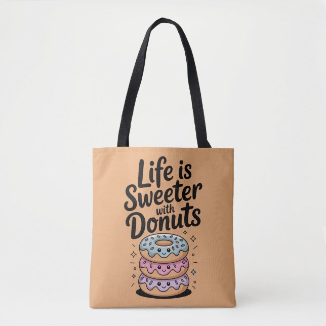 Tote Bag La Vie Est Plus Douce Avec Des Dents (Devant)