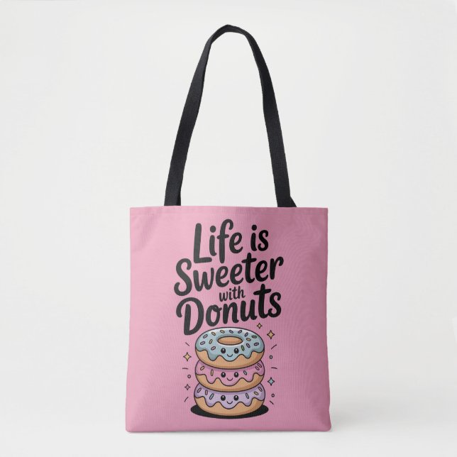 Tote Bag La Vie Est Plus Douce Avec Des Dents (Devant)