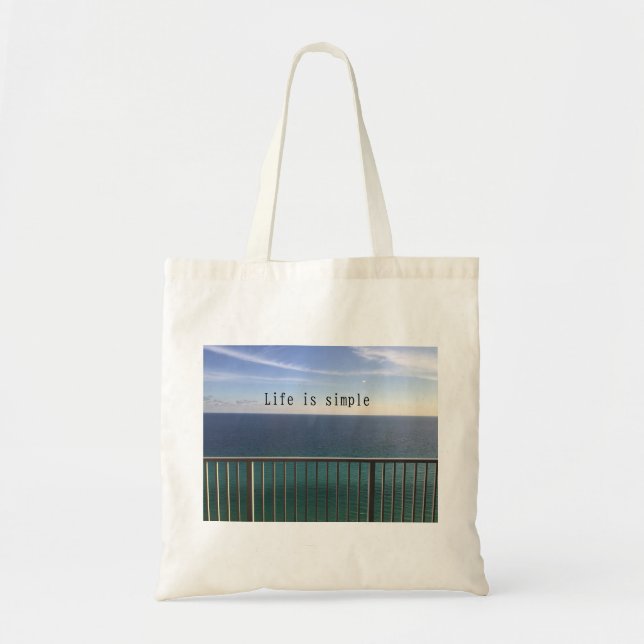 Tote Bag La vie est simple (Devant)
