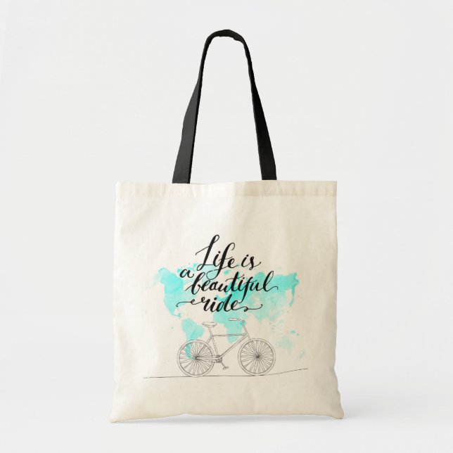 Tote Bag La vie est un beau bleu de tour (Devant)