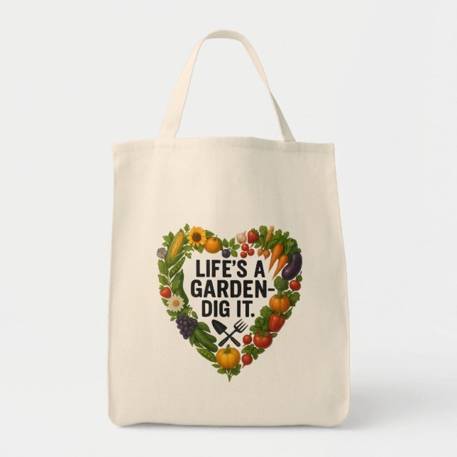 Tote Bag La vie est un jardin (Devant)