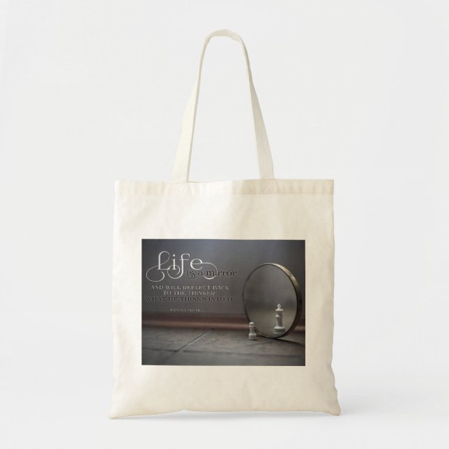 Tote Bag La Vie Est Un Miroir (Devant)