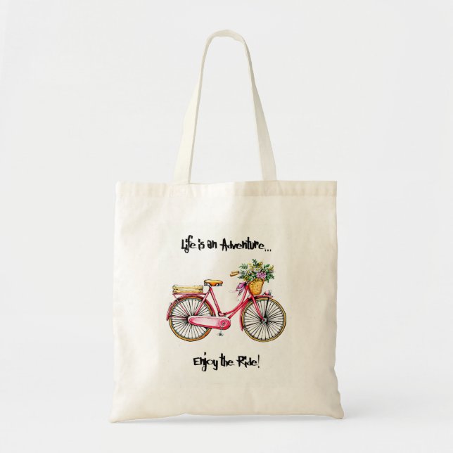 Tote Bag La vie est une aventure (Devant)