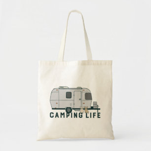 Tote Bag La vie heureuse de camping avec les Français