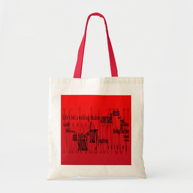Tote Bag La "vie mais une ombre de marche" Macbeth (Devant)