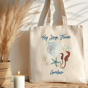 Tote Bag La vie marine Sand Dollars Florida Ville natale