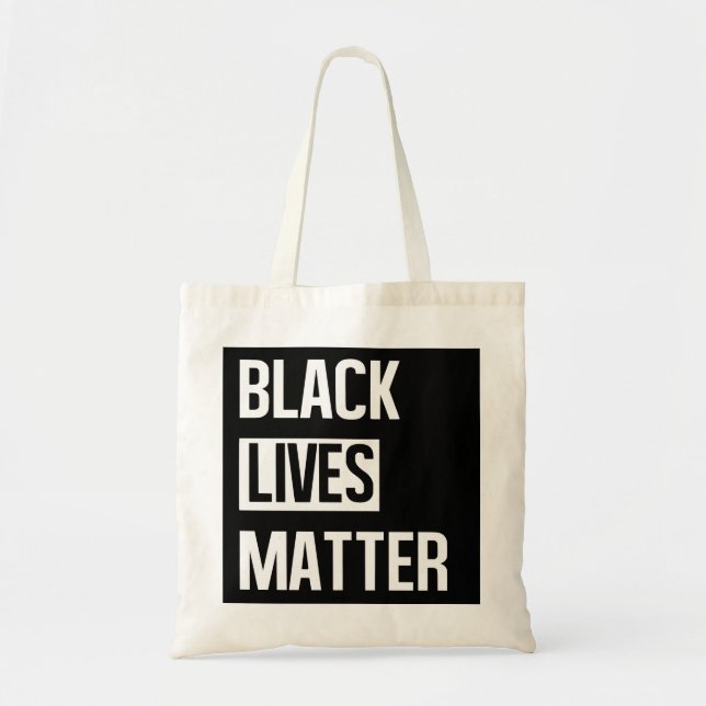 Tote Bag La vie noire importe (Devant)