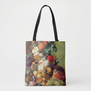 Tote Bag La vie toujours avec les fleurs et le fruit